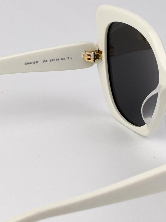 Loewe INFLATED Women Sunglasses – Ivory/Smoke Butterfly Frame (LW40133F 25A) main image 5
